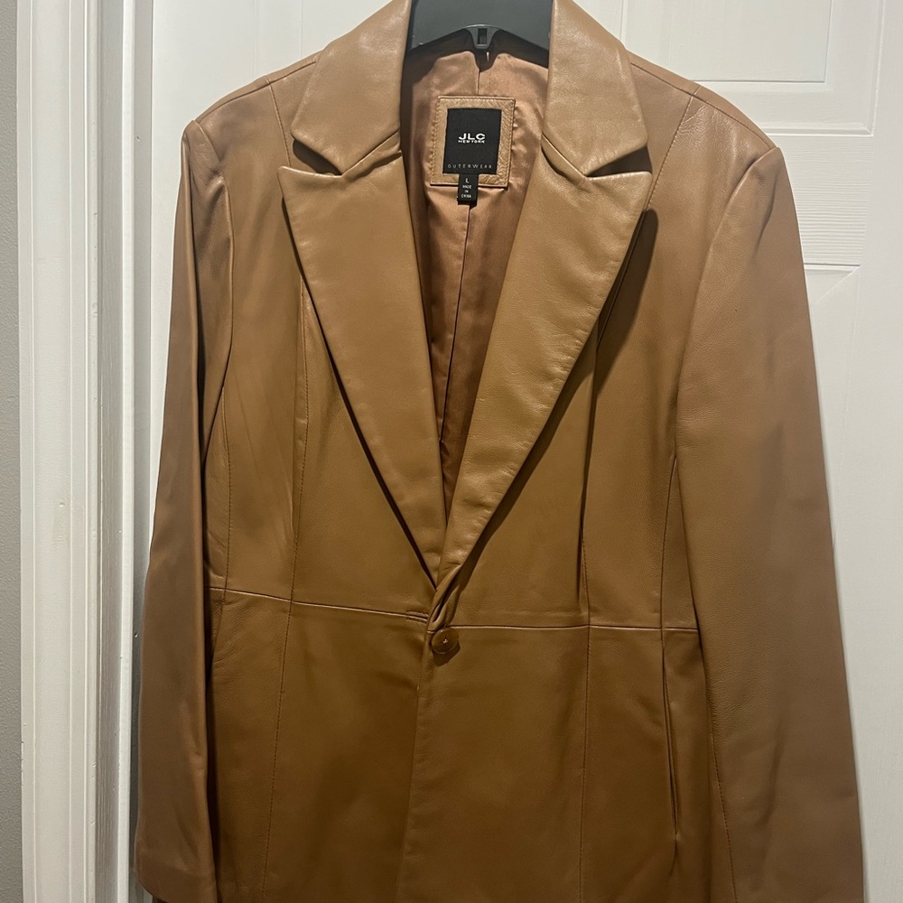 Jennifer Lopez Tan Coat for women